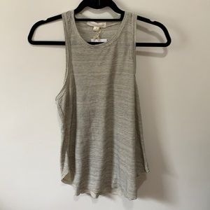 Striped racer back tank top